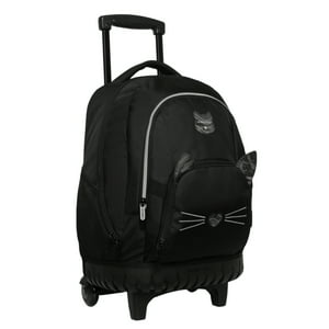 Mochila Con Ruedas Infantil Mujer New Kodiac Cat Negro Head