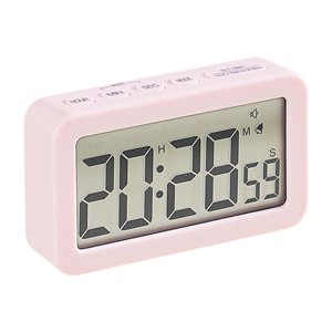 Bothyi - Reloj Digital Snooze Relojes De Escritorio De Fácil Operación Para Al Lado De La Decoración Del Hogar De La Oficina Rosa