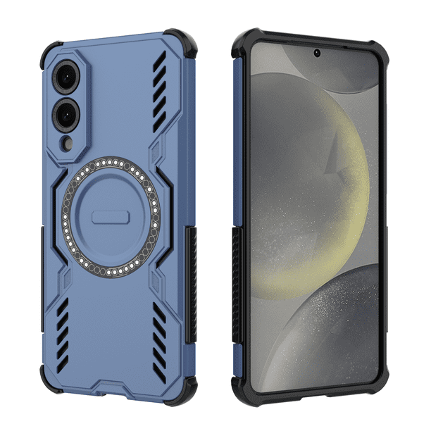 Funda FOXDOCK para Samsung Galaxy S25 Edge , magnética, resistente a golpes, con soporte, unisex, carga inalámbrica