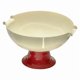 thumbnail image 2 of Frutero Con Pedestal, Bandeja Decorativa De Almacenamiento Para Fiestas, Inauguración De La Casa, Regalo Para El Hogar, Rojo Y Blanco, 2 of 5