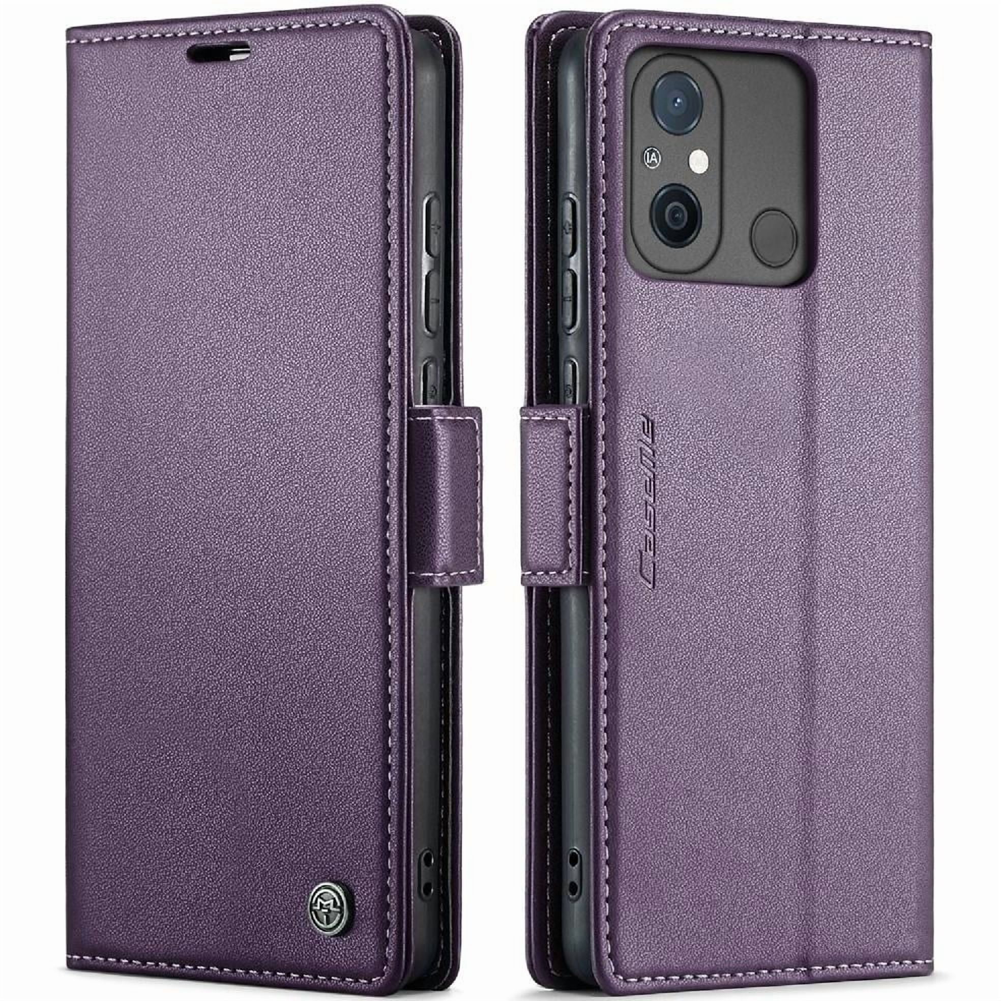 Caseme Tipo Cartera Xiaomi Redmi 12c Con Cierre Magnético, Rfid, Tarjetero, Soporte, Carga Inalámbrica