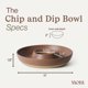 thumbnail image 2 of Bol para chips y dip MORA Cerámica Terracota Tostada, 2 of 8