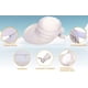 thumbnail image 4 of Sombreros Simplicity para mujer con visera de playa convertible y protección solar UV UPF 50+, 4 of 5