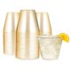 thumbnail image 1 of Vasos de plástico R-kay Gold Glitter 270 ml para fiestas, paquete de 100, 1 of 7
