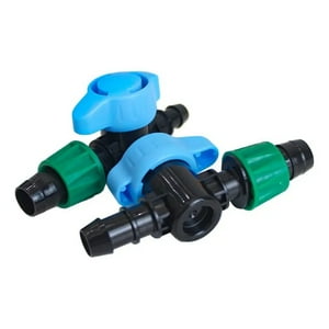 Genérica - Pack 25 Unidades - Mini Válvula Plansa Pe / Cinta De Riego