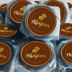 Ink & Paper - Etiqueta Sticker Para Alfajores Café Rollo 250 Unidades