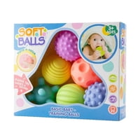 Crusec - Set 6 Pelotas Estimulación Sensorial Para Bebés Texturizada