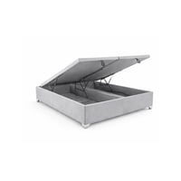 Lore - Base Cama Baúl 2 Plazas / Con Almacenamiento Interno - Diseño Novedoso / Lino