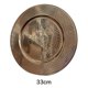 thumbnail image 3 of Pack 4 Plato De Decoracion Hogar Decorativo Metalico 33cm Marrón, 3 of 3