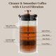 thumbnail image 5 of Cafetera French Press Veken de vidrio resistente al calor de 600 ml, 5 of 9