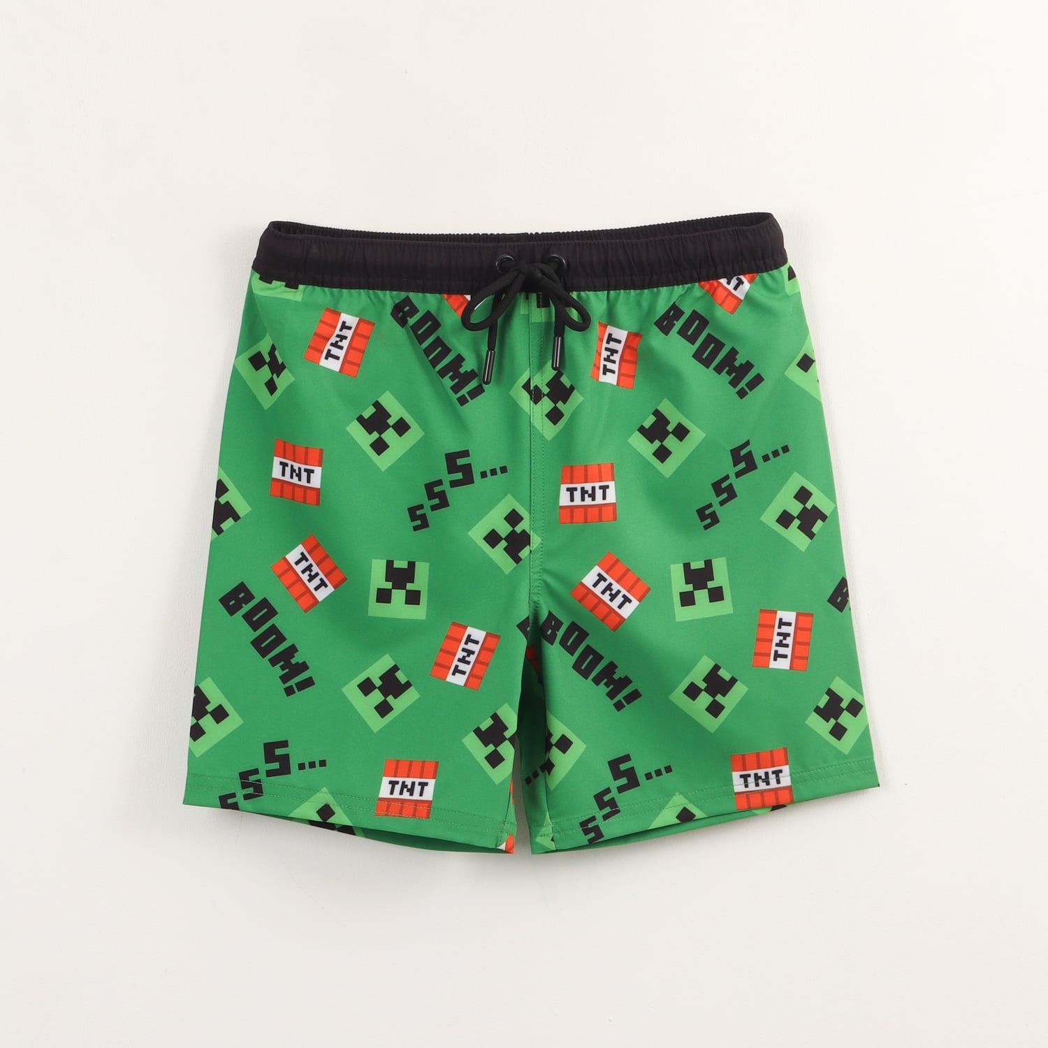 Traje De Baño Niño Verde Full Print Minecraft