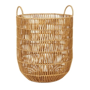 Bothyi - Cesta De Mimbre De Imitación, Cesto De Ropa Para Juguetes, Cesto De Ropa Para Cuarto De Niños, Dormitorio, Baño, 30X41Cm