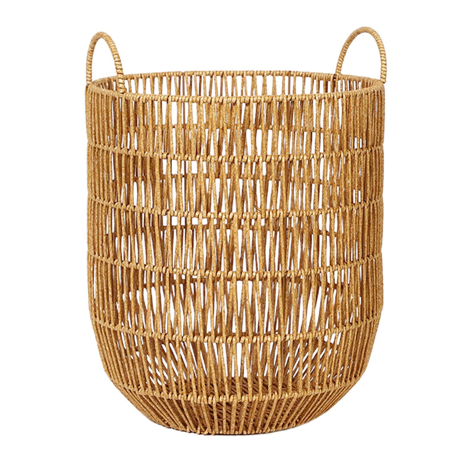 Bothyi - Cesta De Mimbre De Imitación, Cesto De Ropa Para Juguetes, Cesto De Ropa Para Cuarto De Niños, Dormitorio, Baño, 30X41Cm