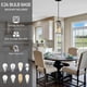 thumbnail image 3 of Luces colgantes Esfos Black Crystal Kitchen Island, paquete de 3, 3 of 9