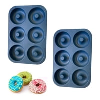Genérico - Pack X2 Moldes De Silicona Donas Moldes Donuts Molde Dona 6