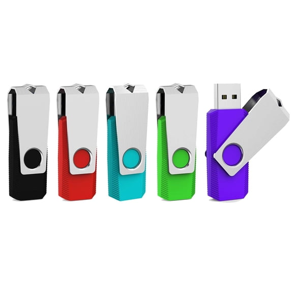 Unidad flash USB Aiibe 32GB 3.0, paquete de 5 con 5 colores mezclados