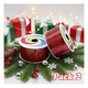 thumbnail image 1 of Pack 2 Cintas De Navidad Diseños Varios Copos Nieve Navidad 2025, 1 of 5