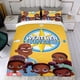 thumbnail image 4 of Cazadores del Clima Conjunto de sábanas temático, trío de piezas, cómodo y amigable con la piel, diseño único, regalo de decoración para el hogar para familiares, amigos y fans,135cm *200cm, 4 of 6