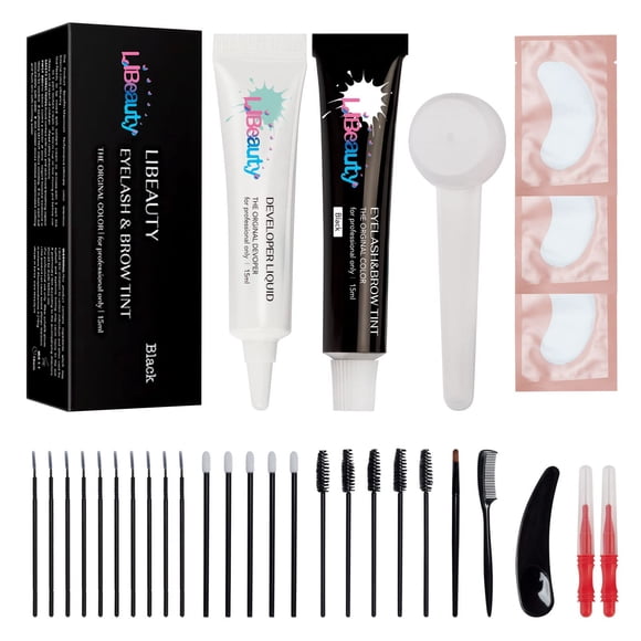Kit de coloración de pestañas y cejas Libeauty Lash Color Black