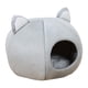 thumbnail image 3 of Interior Encantador Nido De Gato Cómodo Cálido Suave Mascota Tienda Cueva Cama Para Gatos Gris M, 3 of 5