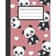 thumbnail image 1 of Cuaderno de composición Majosta Panda de rayado ancho 19 x 24 cm, 1 of 1
