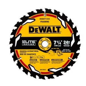 Disco De Sierra Circular Elite 7-1/4"" 24T Dewalt Dwaw71424