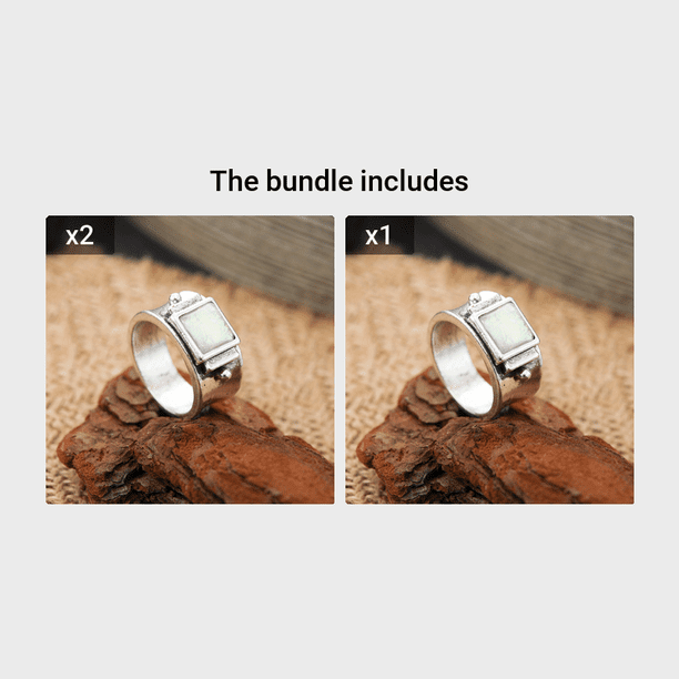 Vintage Moonlight Rings: Perfect Gift for Women, Wives, Girls, and Friends on Birthdays!