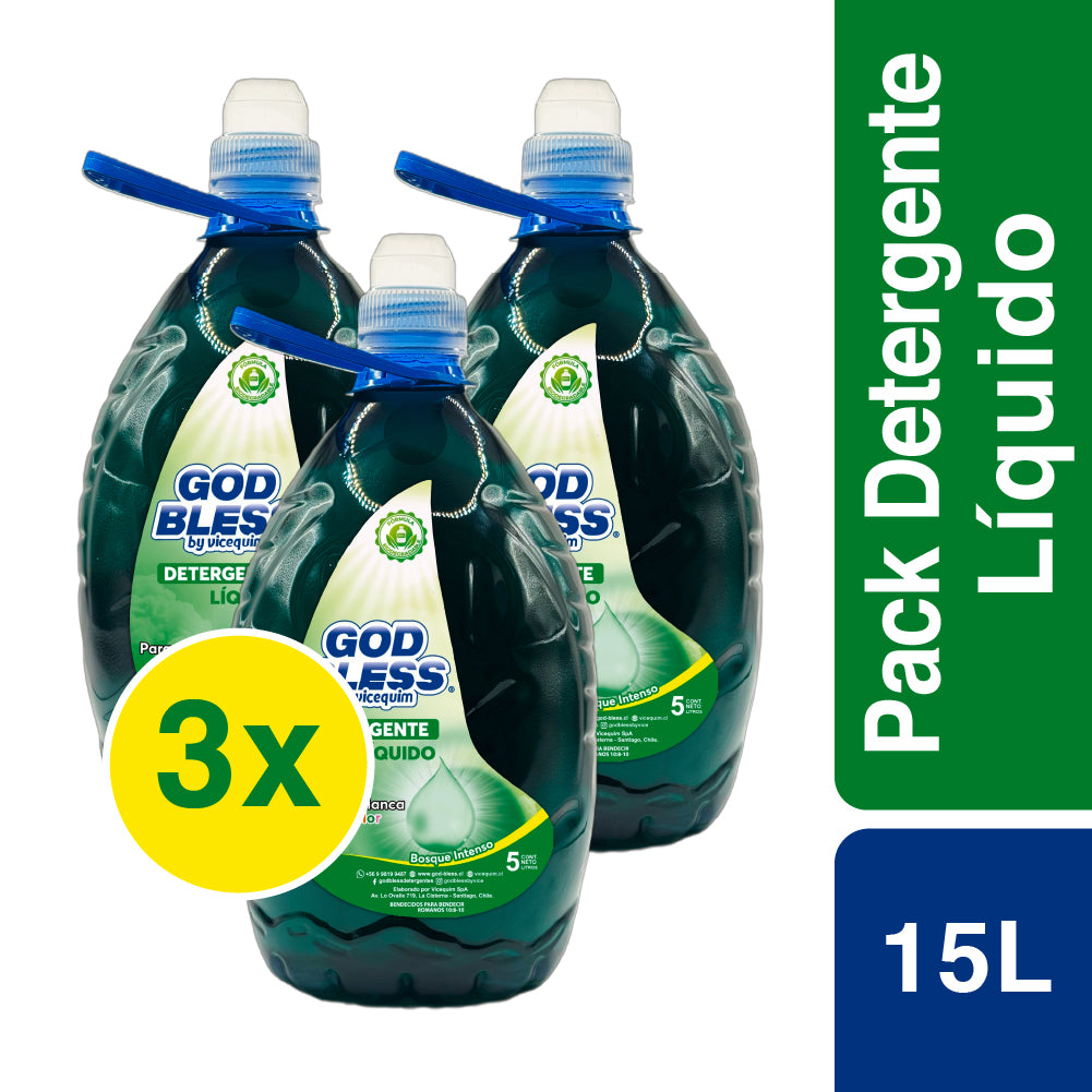 Godbless - Pack X 3 Detergente Líquido 5 L