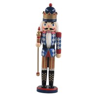 Bothyi - Figura De Cascanueces De Madera, Decoración Navideña Artesanal Para El Hogar.