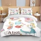 thumbnail image 1 of Alice in Wonderland Printed Bedding Set Duvet Cover 1 Duvet Cover 2 Pillowcases Adult and Children Bedding Set Luxury Bed Sheets, 1 of 5