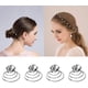 thumbnail image 5 of 12 mini horquillas en espiral con diamantes de imitación para el pelo, pinzas de cristal para bodas, novias, fiestas de graduación., 5 of 7