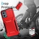 thumbnail image 2 of Funda Resistente para Motorola Moto G 4G 2023 con Tapa Deslizante y Protección Militar Rojo, 2 of 6