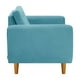 thumbnail image 5 of Sofa Bote 1c Felpa 04 Turquesa, 5 of 6