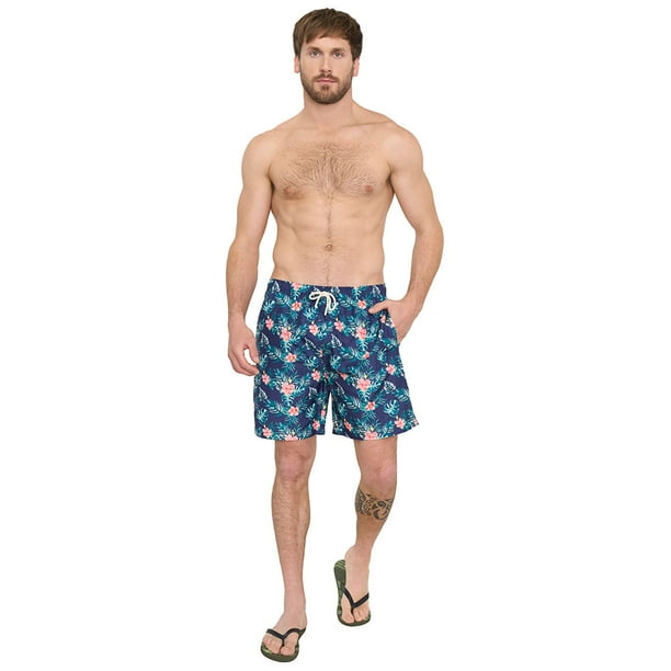 Traje de Baño Hombre Navy Full Print Corona
