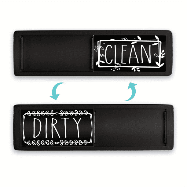 Never Guess Again with Our 1pc Universal Clean Dirty Sign for Dishwasher or Refrigerator - Magnetic Stainless Steel with Strong Magnet, Standard Size, and Washable Design - Perfect for Keeping Your Di