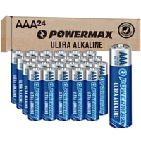 Batería Alcalina Powermax Aaa De 1,5 V, Paquete De 24 Unidades, 10 Años De Vida Útil