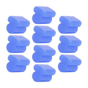 Magideal - Almohadillas De Silicona Para Trompa Alto, Válvulas Rotativas Resistentes Al Ruido, Accesorios De Herramientas De Práctica De Pistón Para Bombardino, 4Mm Azul