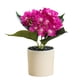 thumbnail image 1 of Bonsái de hortensia artificial, flor de seda, planta verde artificial para decoración de interiores, planta en maceta., 1 of 5