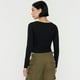 thumbnail image 2 of Polera Mujer M/L Cuello V Negro Corona, 2 of 5