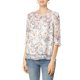thumbnail image 5 of INSPIRE CHIC Camisas de Mujer de Manga 3/4 Blusas de Chifón Floral Blanco-Rosa Floral M, 5 of 7