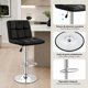 thumbnail image 5 of Taburete silla Piso giratorio Bar 2 Unidades Cuero Negro respaldo, 5 of 9