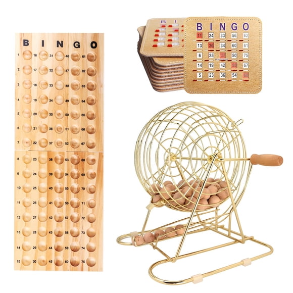 Set de juego de bingo GSE Games & Sports Expert Deluxe con jaula de latón