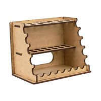 Magideal - Soporte De Madera Para Pinceles, Estante Para Pinceles De Artista Con 14 Agujeros, Versátil Para Sujetar Bolígrafos, Lápices De Colores Y Herramientas