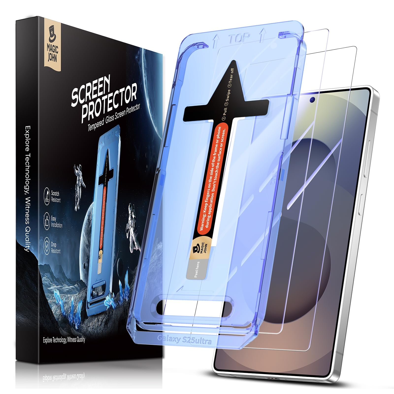 Protector De Pantalla Magic John De Cristal Templado Para Samsung S25 Ultra