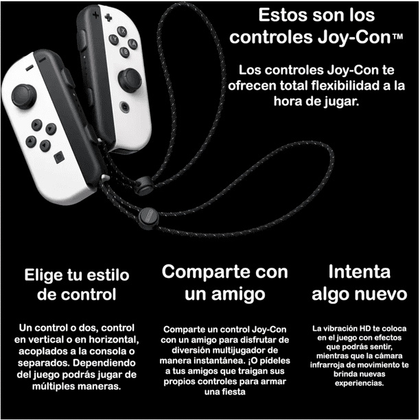 Consola Nintendo Switch Oled Portatil 64gb 7 Pulgadas Blanco | Lider