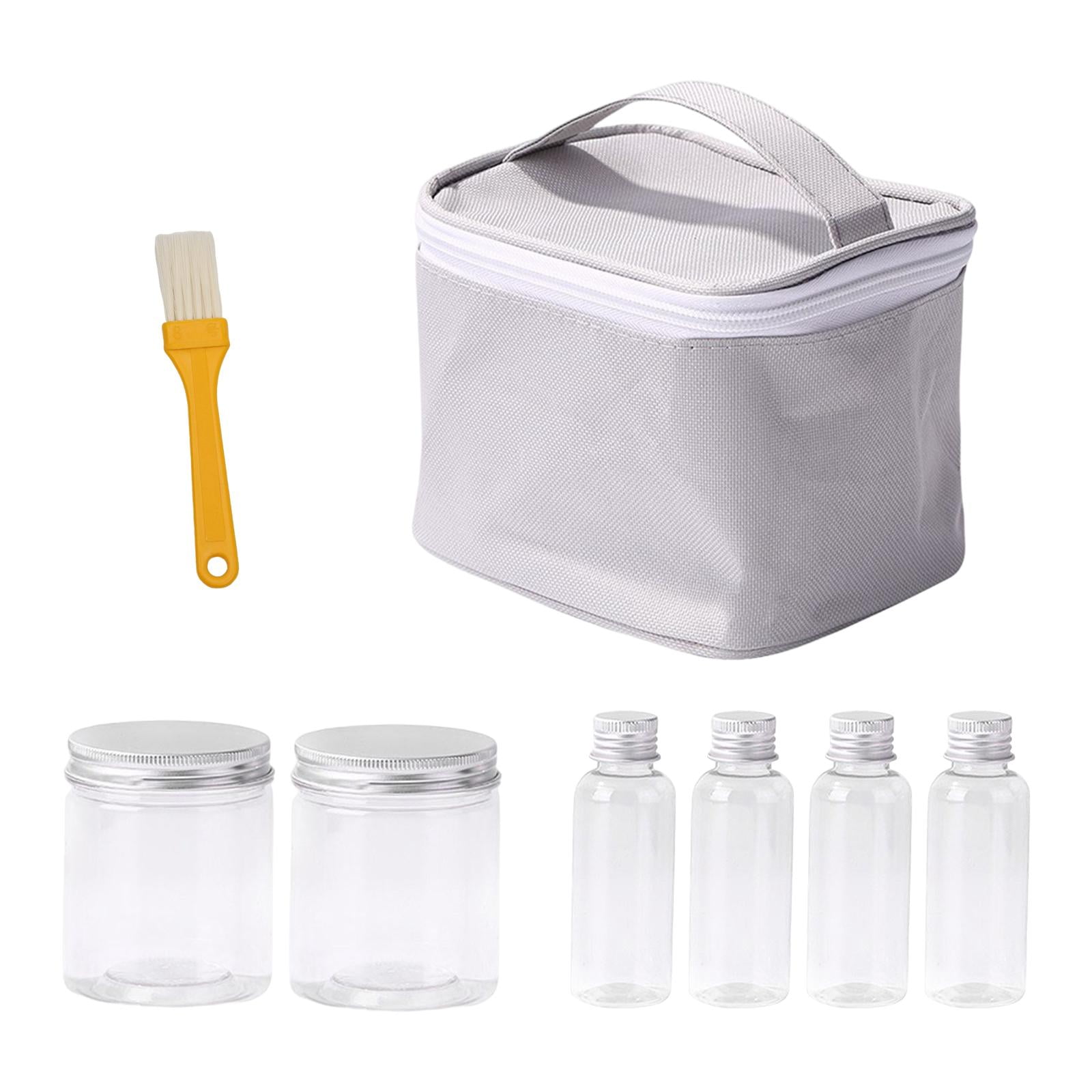 Magideal - 6 Piezas De Tarros De Especias, Botella De Condimento, Cocina Con Bolsa De Transporte, Salero Hermético Y Pimentero, Tapa, Vinagreras Para Acampar Al