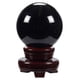 thumbnail image 1 of Bola de cristal Juvale de obsidiana de 80 mm con soporte, 1 of 6