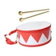 thumbnail image 3 of Tambor De Mano De Doble Cara Con Baqueta, Capacidad Para Los Ojos, Juguete Montessori Duradero, Rojo Y Blanco, 3 of 3