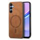 thumbnail image 1 of Magnetic Slim Case for Samsung Galaxy A15 with Camera Guard & Anti-Scratch Back Brown, 1 of 6