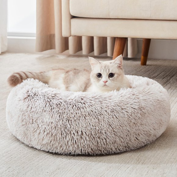 Cama redonda calmante y suave para perro y gato WESTERN HOME WH, 51 cm